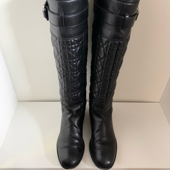 Dior cannage quilted nappa leather boots - Picture 4 of 16